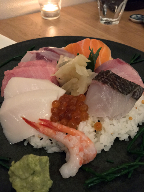 chirashi sushi at sushi atelier