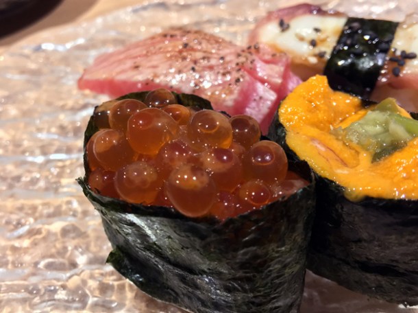 ikura roll at sushi atelier