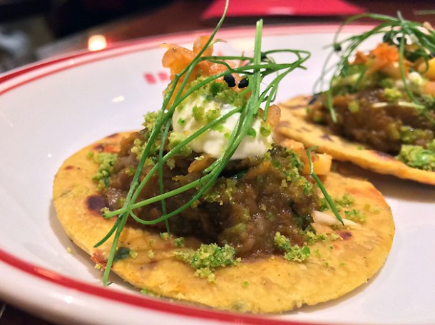 smoked aubergine missi rotis at brigadiers