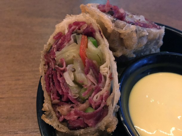 pastrami spring rolls at red farm covent garden