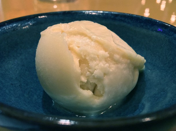 mango sorbet at casa pastor