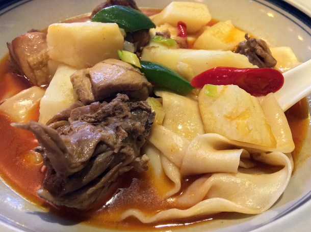 xinjiang-style hand-pulled noodles at master wei