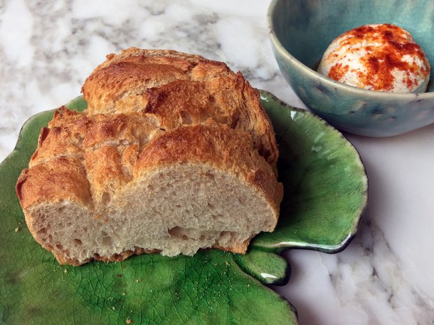 illustrative photo of the bread and whipped roe at Siren at The Goring Hotel