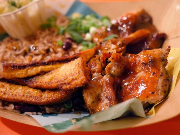 illustrative photo of the jerk chicken from Juici Jerk at Mercato Metropolitano Southwark