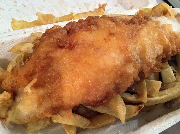 illustrative photo of the fish and chips from Jeremy's St Just