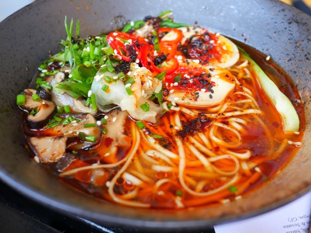 illustrative photo of the nori tofu and shiitake mushroom ramen at Craving Tottenham