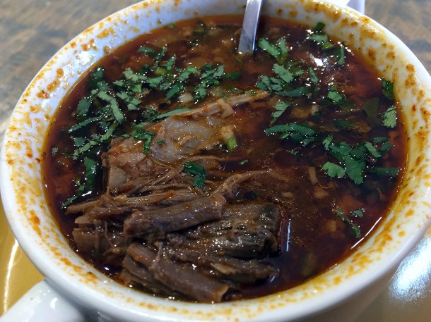 illustrative photo of the birria special at La Chingada