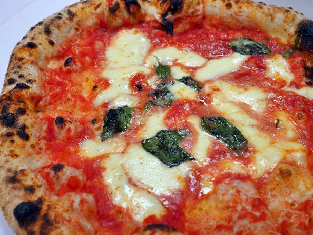 illustrative photo of the margherita from Pizza Pilgrims Waterloo