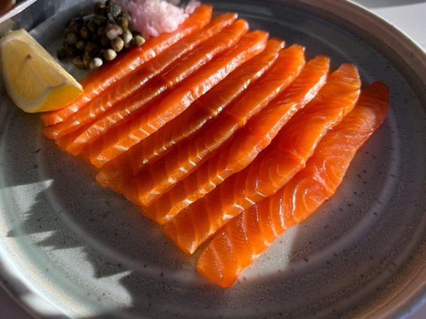 illustrative photo of the smoked salmon at Fishmarket Newhaven