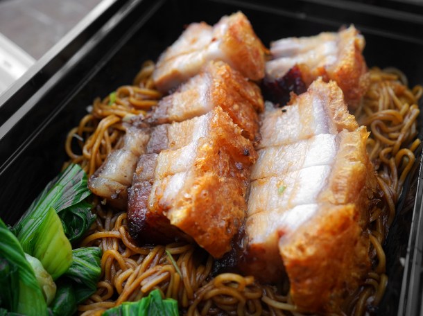 illustrative photo of the crispy roast pork belly from Fan Hup