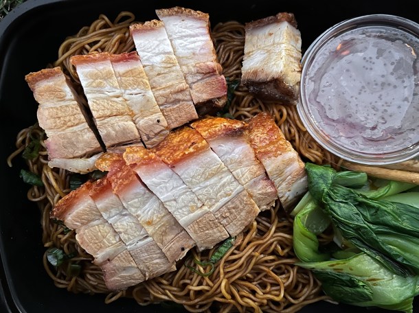 illustrative photo of the crispy roast pork from Fan Hup