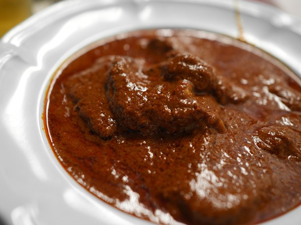 illustrative photo of the beef tongue and tendon curry at Speedboat Bar Notting Hill
